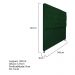 Cabeceira Sofia 140 cm Casal Suede Verde - Amarena Móveis
