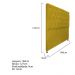 Cabeceira Sofia 160 cm Queen Size Suede Amarelo - Amarena Móveis