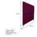Cabeceira Sofia 160 cm Queen Size Suede Bordô - Amarena Móveis