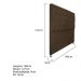 Cabeceira Sofia 160 cm Queen Size Suede Marrom - Amarena Móveis