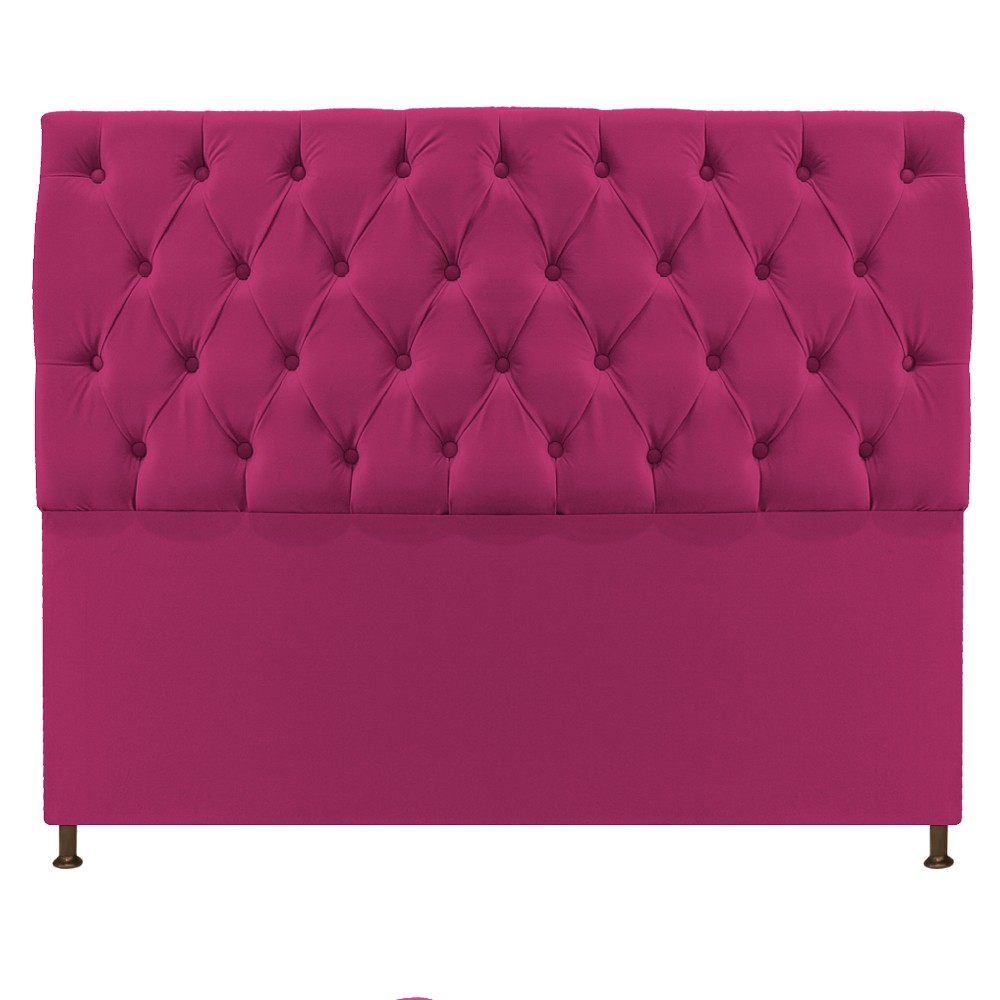 Cabeceira Sofia 160 cm Queen Size Suede Pink - Amarena Móveis