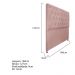 Cabeceira Sofia 160 cm Queen Size Suede Rosê - Amarena Móveis