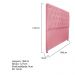 Cabeceira Sofia 160 cm Queen Size Suede Rosa Bebê - Amarena Móveis