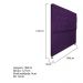 Cabeceira Sofia 160 cm Queen Size Suede Roxo - Amarena Móveis