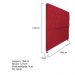 Cabeceira Sofia 160 cm Queen Size Suede Vermelho - Amarena Móveis