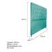 Cabeceira Sofia 195 cm King Size Suede Azul Tiffany - Amarena Móveis