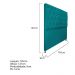 Cabeceira Sofia 195 cm King Size Suede Azul Turquesa - Amarena Móveis