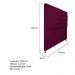 Cabeceira Sofia 195 cm King Size Suede Bordô - Amarena Móveis