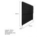 Cabeceira Sofia 195 cm King Size Suede Preto - Amarena Móveis
