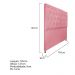 Cabeceira Sofia 195 cm King Size Suede Rosa Bebê - Amarena Móveis