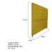 Cabeceira Sofia 90 cm Solteiro Suede Amarelo - Amarena Móveis
