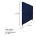 Cabeceira Sofia 90 cm Solteiro Suede Azul Marinho - Amarena Móveis