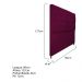 Cabeceira Sofia 90 cm Solteiro Suede Bordô - Amarena Móveis
