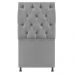 Cabeceira Sofia 90 cm Solteiro Suede Cinza - Amarena Móveis