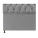 Cabeceira Sofia 90 cm Solteiro Suede Cinza - Amarena Móveis