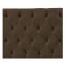 Cabeceira Sofia 90 cm Solteiro Suede Marrom - Amarena Móveis