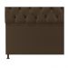 Cabeceira Sofia 90 cm Solteiro Suede Marrom - Amarena Móveis