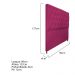 Cabeceira Sofia 90 cm Solteiro Suede Pink - Amarena Móveis
