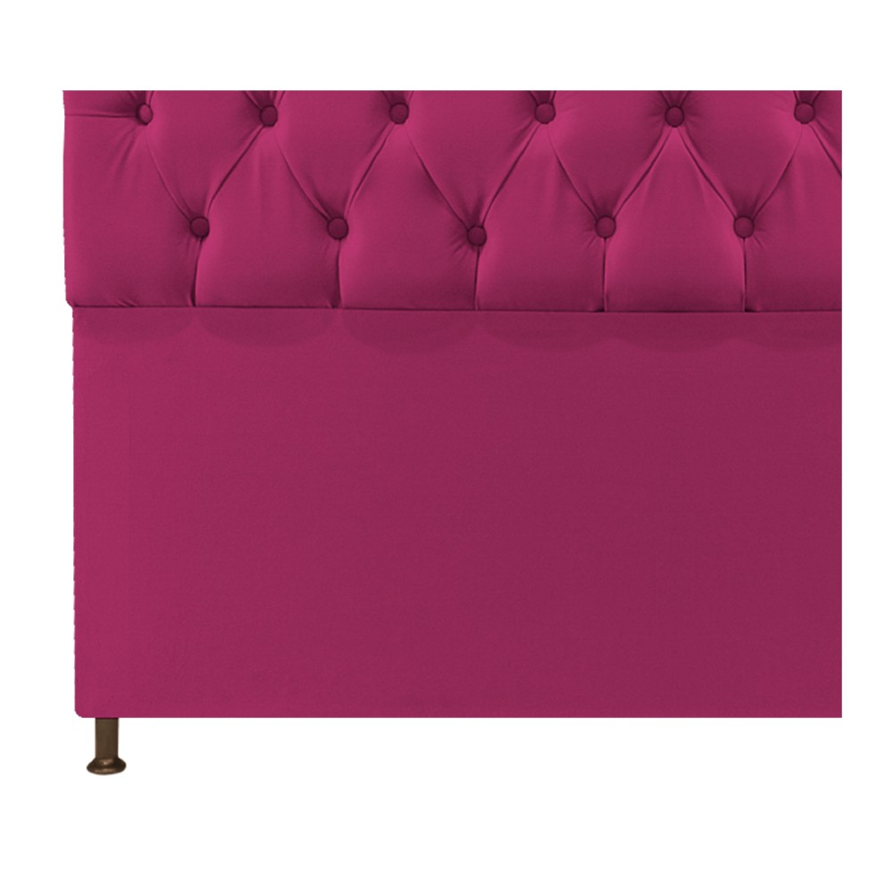 Cabeceira Sofia 90 cm Solteiro Suede Pink - Amarena Móveis
