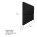 Cabeceira Sofia 90 cm Solteiro Suede Preto - Amarena Móveis