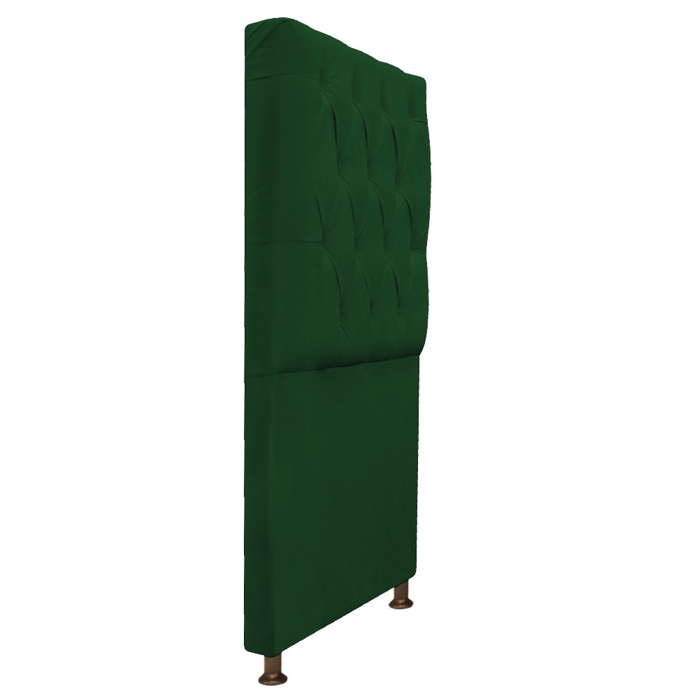 Cabeceira Sofia 90 cm Solteiro Suede Verde - Amarena Móveis