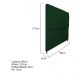 Cabeceira Sofia 90 cm Solteiro Suede Verde - Amarena Móveis