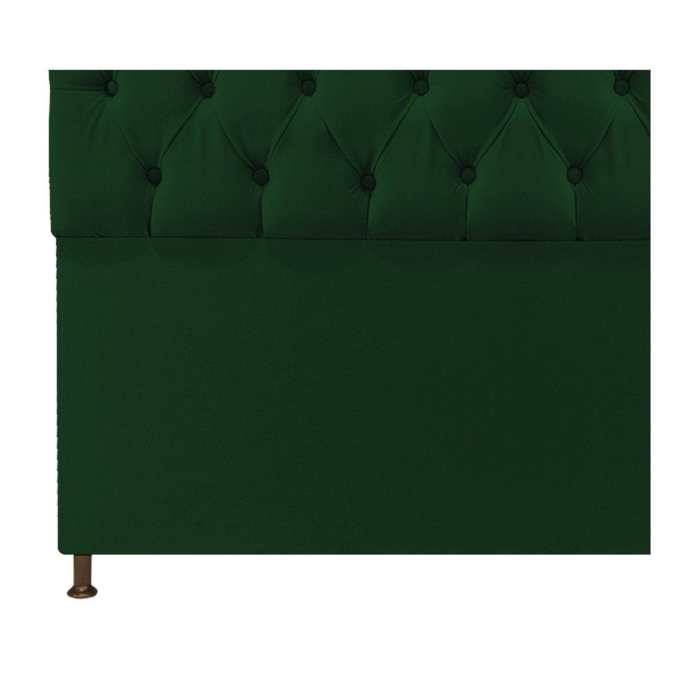 Cabeceira Sofia 90 cm Solteiro Suede Verde - Amarena Móveis