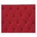 Cabeceira Sofia 90 cm Solteiro Suede Vermelho - Amarena Móveis