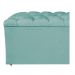 Calçadeira Estofada Liverpool 140 cm Casal Suede Azul Tiffany - Amarena Móveis