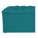 Calçadeira Estofada Liverpool 140 cm Casal Suede Azul Turquesa - Amarena Móveis