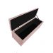 Calçadeira Estofada Liverpool 140 cm Casal Suede Rosê - Amarena Móveis