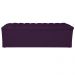 Calçadeira Estofada Liverpool 140 cm Casal Suede Roxo - Amarena Móveis
