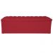 Calçadeira Estofada Liverpool 140 cm Casal Suede Vermelho - Amarena Móveis