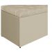 Calçadeira Estofada Liverpool 160 cm Queen Size Corano Bege - Amarena Móveis