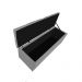 Calçadeira Estofada Liverpool 160 cm Queen Size Corano Cinza - Amarena Móveis