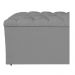 Calçadeira Estofada Liverpool 160 cm Queen Size Corano Cinza - Amarena Móveis
