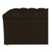 Calçadeira Estofada Liverpool 160 cm Queen Size Corano Marrom - Amarena Móveis