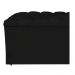 Calçadeira Estofada Liverpool 160 cm Queen Size Corano Preto - Amarena Móveis