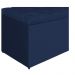 Calçadeira Estofada Liverpool 160 cm Queen Size Suede Azul Marinho - Amarena Móveis