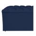 Calçadeira Estofada Liverpool 160 cm Queen Size Suede Azul Marinho - Amarena Móveis