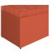 Calçadeira Estofada Liverpool 160 cm Queen Size Suede Terracota - Amarena Móveis