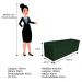 Calçadeira Estofada Liverpool 160 cm Queen Size Suede Verde - Amarena Móveis