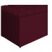 Calçadeira Estofada Liverpool 195 cm King Size Suede Bordô - Amarena Móveis