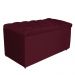 Calçadeira Estofada Liverpool 90 cm Solteiro Suede Bordô - Amarena Móveis