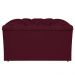 Calçadeira Estofada Liverpool 90 cm Solteiro Suede Bordô - Amarena Móveis