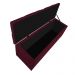Calçadeira Estofada Liverpool 90 cm Solteiro Suede Bordô - Amarena Móveis