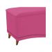 Calçadeira Estofada Yasmim 140 cm Casal Suede Pink - Amarena Móveis