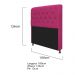 Kit Cabeceira Lady e Recamier Ari 100 cm Solteiro Suede Pink - Amarena Móveis