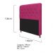 Kit Cabeceira Lady e Recamier Ari 140 cm Casal Suede Pink - Amarena Móveis