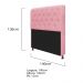Kit Cabeceira Lady e Recamier Ari 140 cm Casal Suede Rosa Bebê - Amarena Móveis